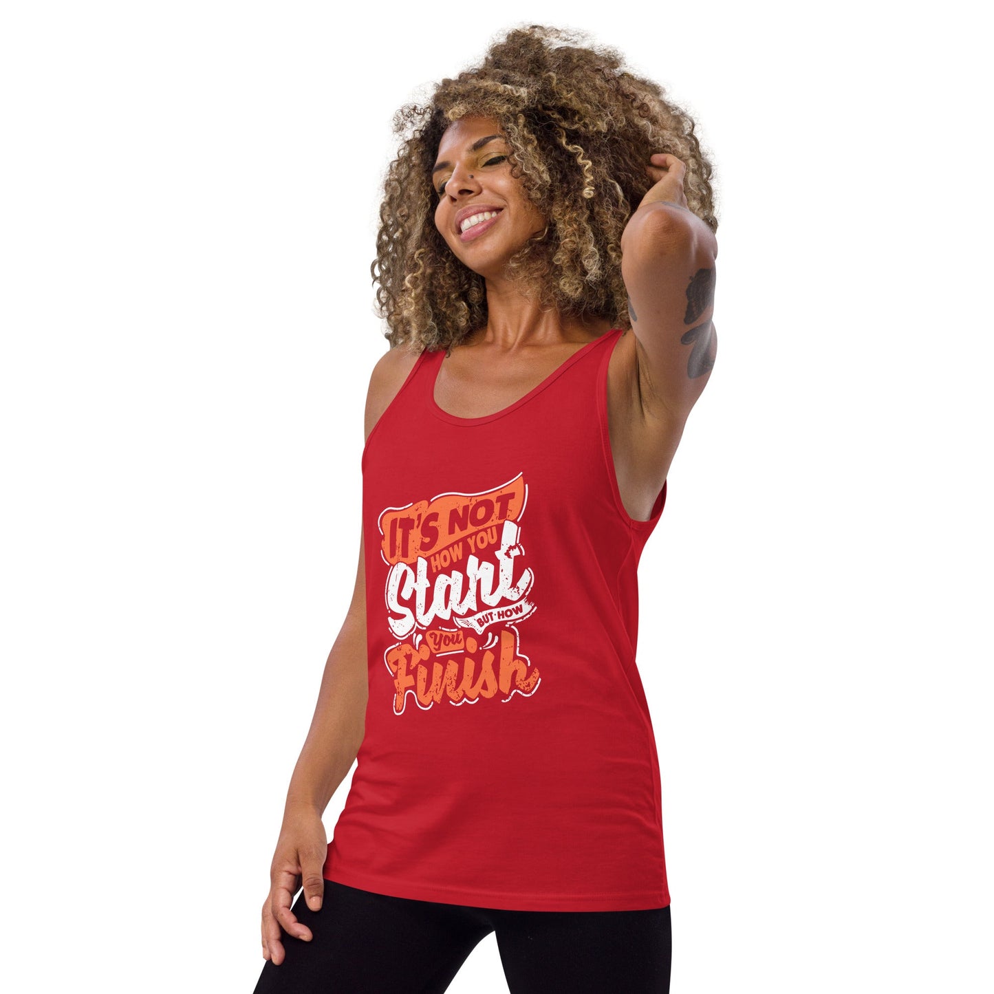 Women's It's Not How you Start But How you Finish Tank Top - Pixellly ANZ