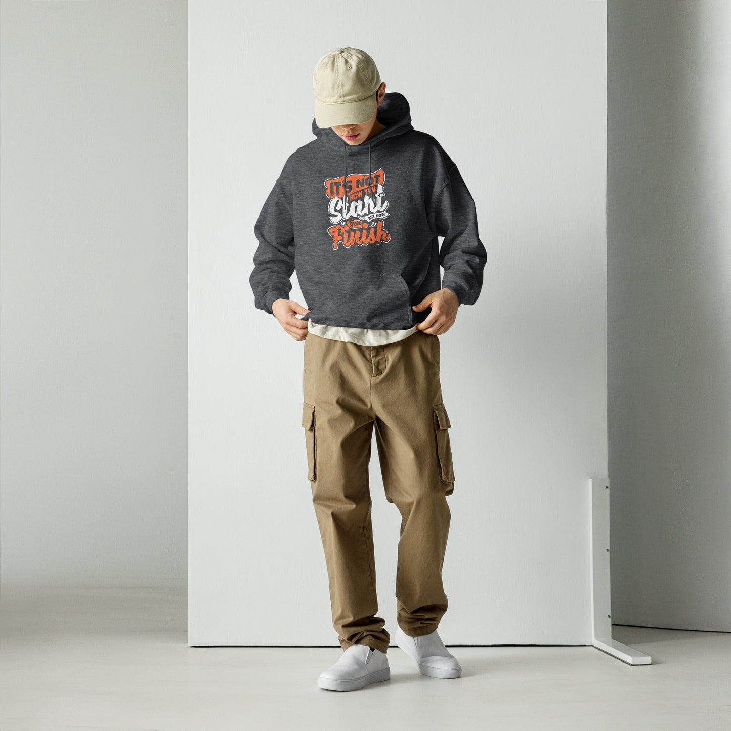 Mens It's Not How You Start Hoodie - Pixellly ANZ