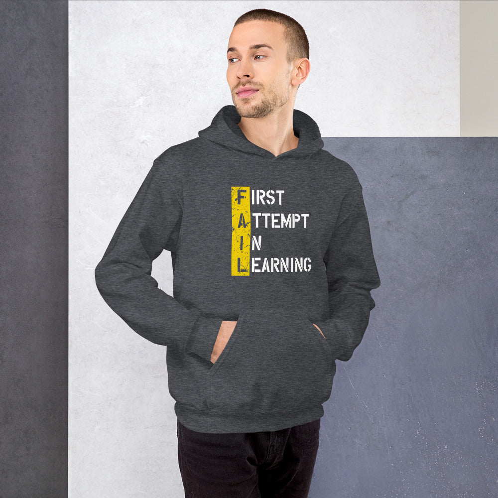 Mens FAIL - First Attempt In Learning Hoodie - Pixellly ANZ