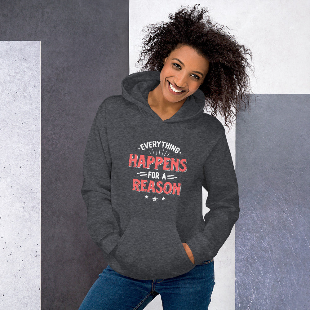 Women's Everything Happens For A Reason Hoodie - Pixellly ANZ