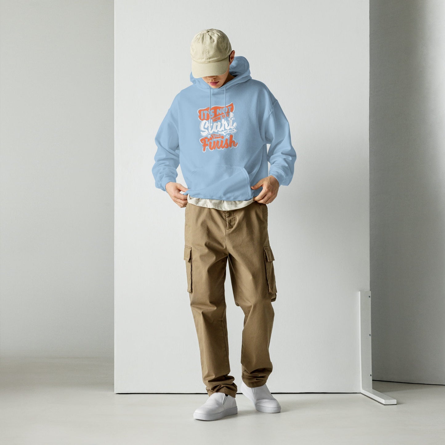 Mens It's Not How You Start Hoodie - Pixellly ANZ