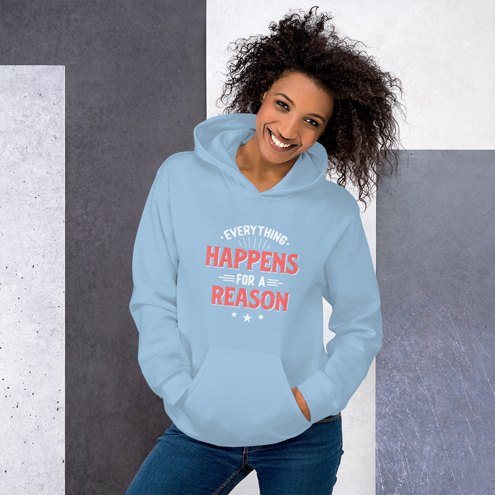 Women's Everything Happens For A Reason Hoodie - Pixellly ANZ