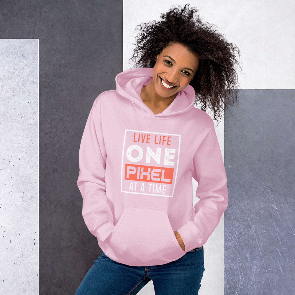 Women's Live Life One Pixel At A Time Hoodie - Pixellly ANZ