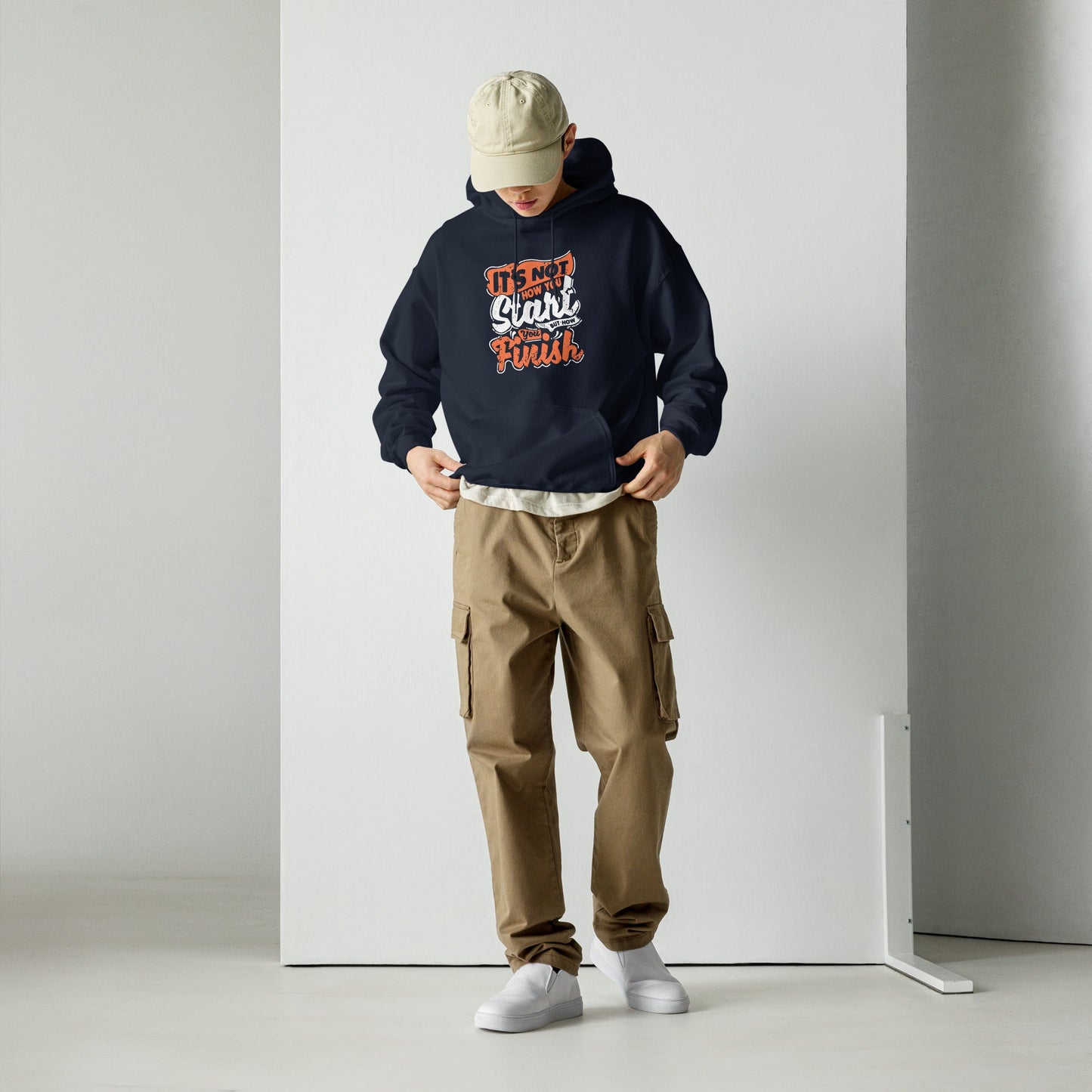 Mens It's Not How You Start Hoodie - Pixellly ANZ