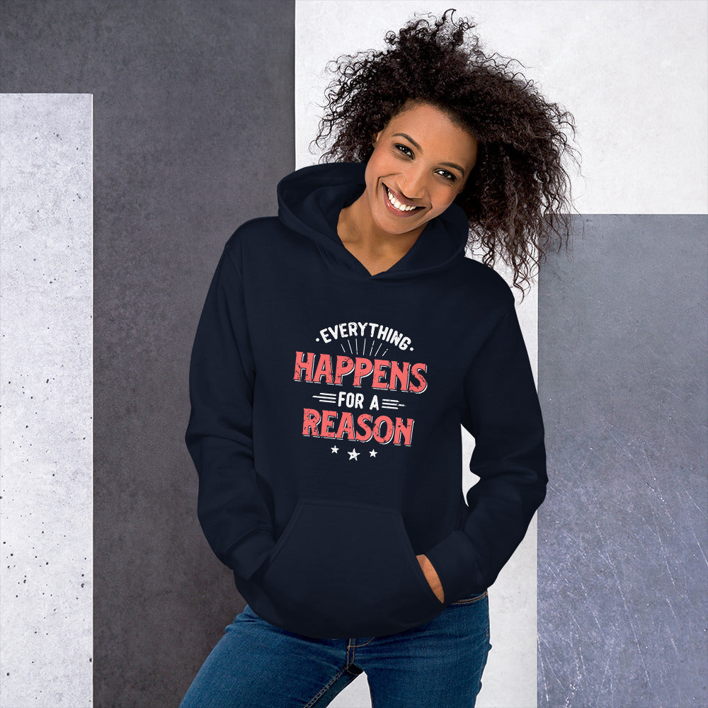 Women's Everything Happens For A Reason Hoodie - Pixellly ANZ