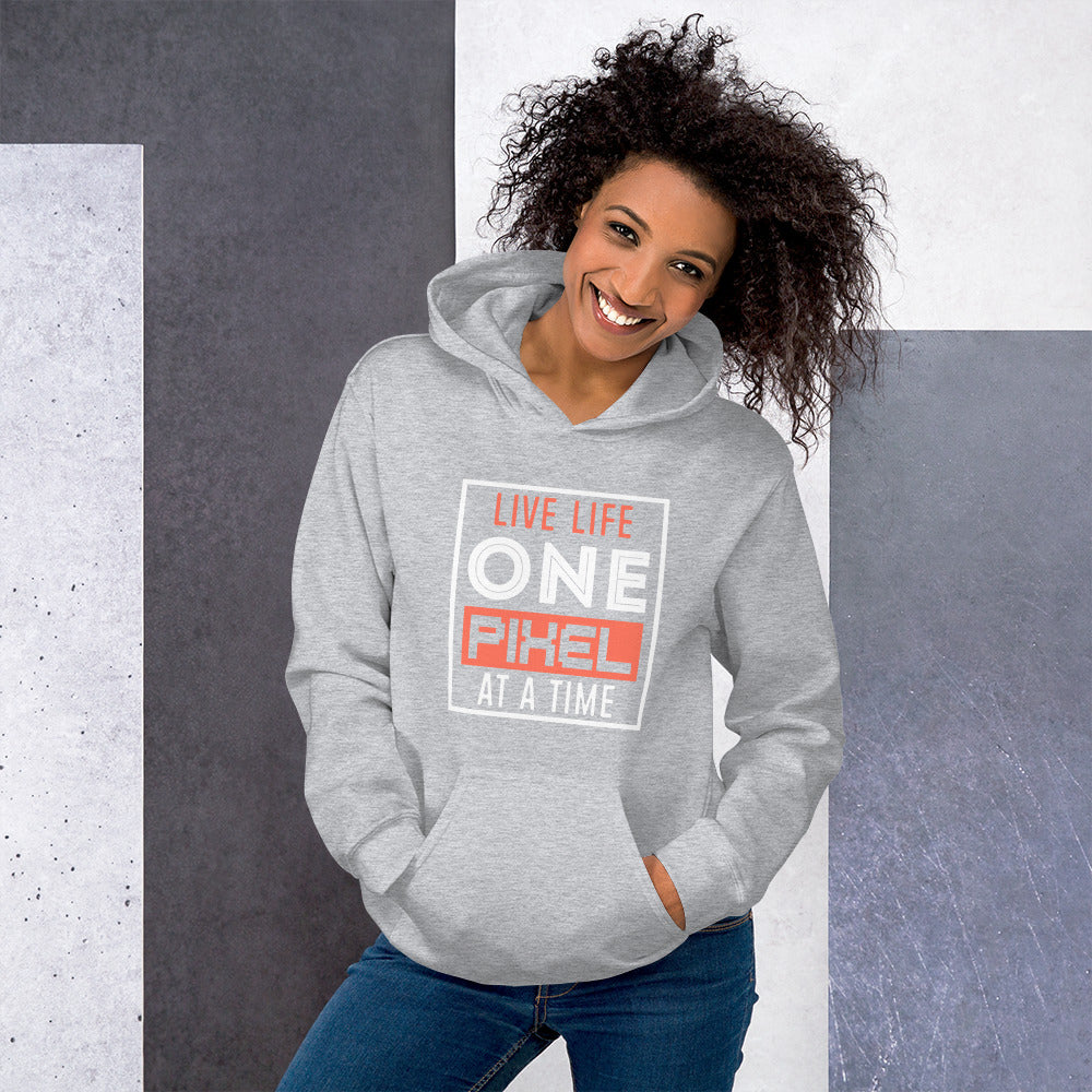 Women's Live Life One Pixel At A Time Hoodie - Pixellly ANZ