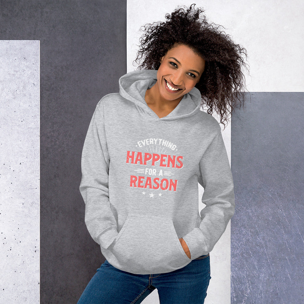 Women's Everything Happens For A Reason Hoodie - Pixellly ANZ