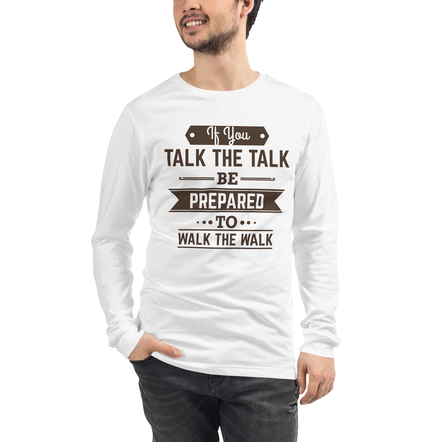 Mens If You Talk The Talk Long Sleeve Tee - Pixellly ANZ