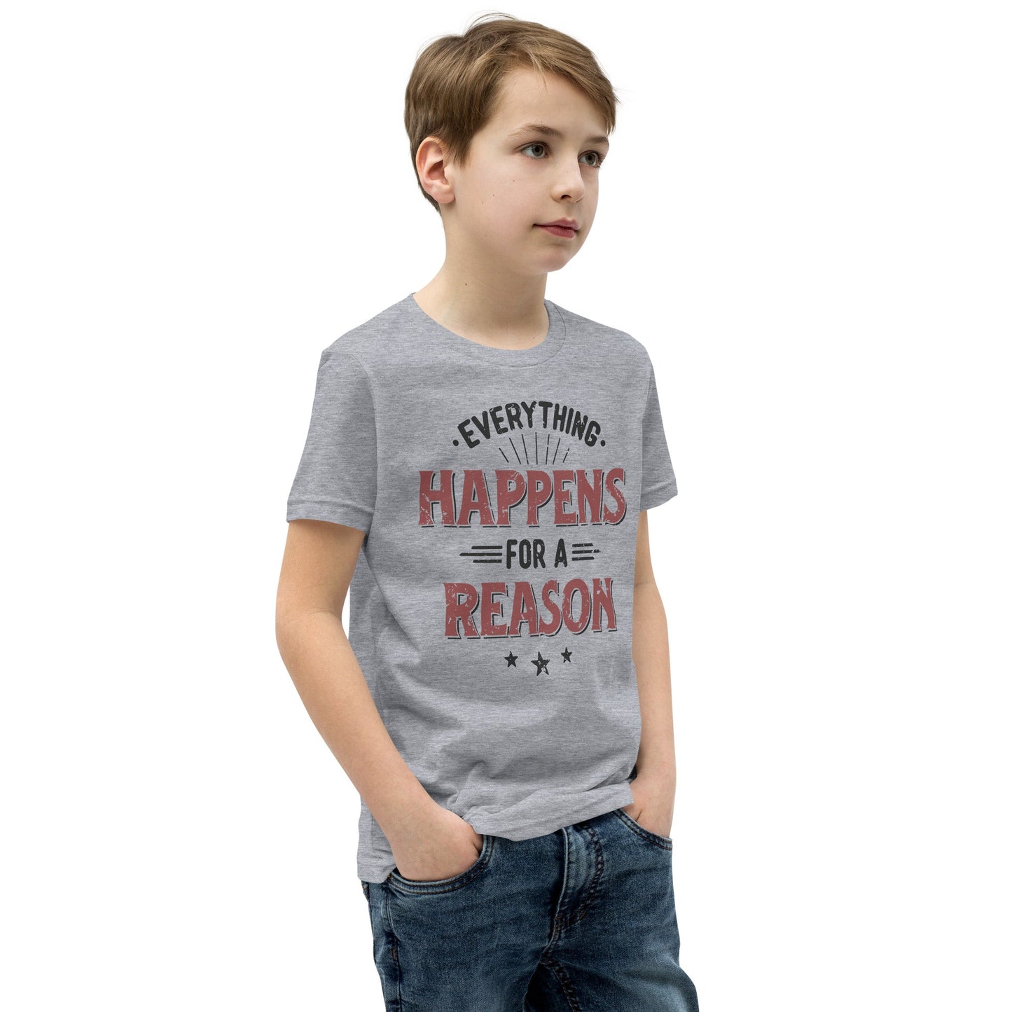 Boys Everything Happens For A Reason T-Shirt - Pixellly ANZ