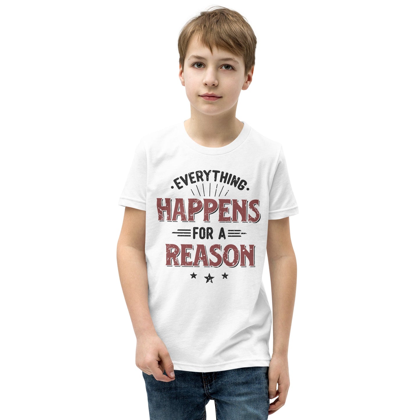 Boys Everything Happens For A Reason T-Shirt - Pixellly ANZ