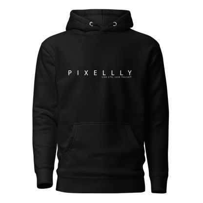 Mens Pixellly Hoodie - Live Life, Love Yourself