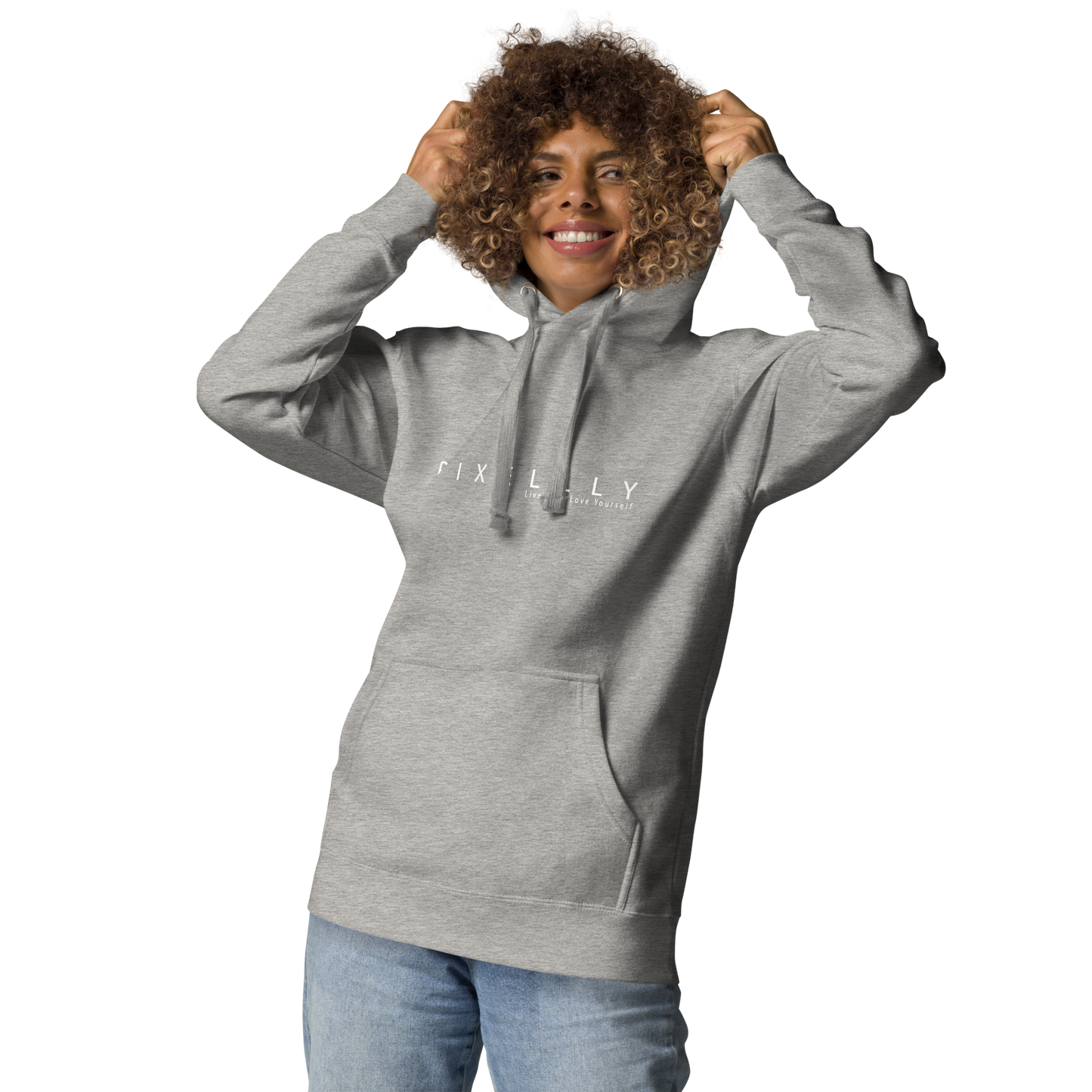 Women's Pixellly Hoodie - Live Life, Love Yourself
