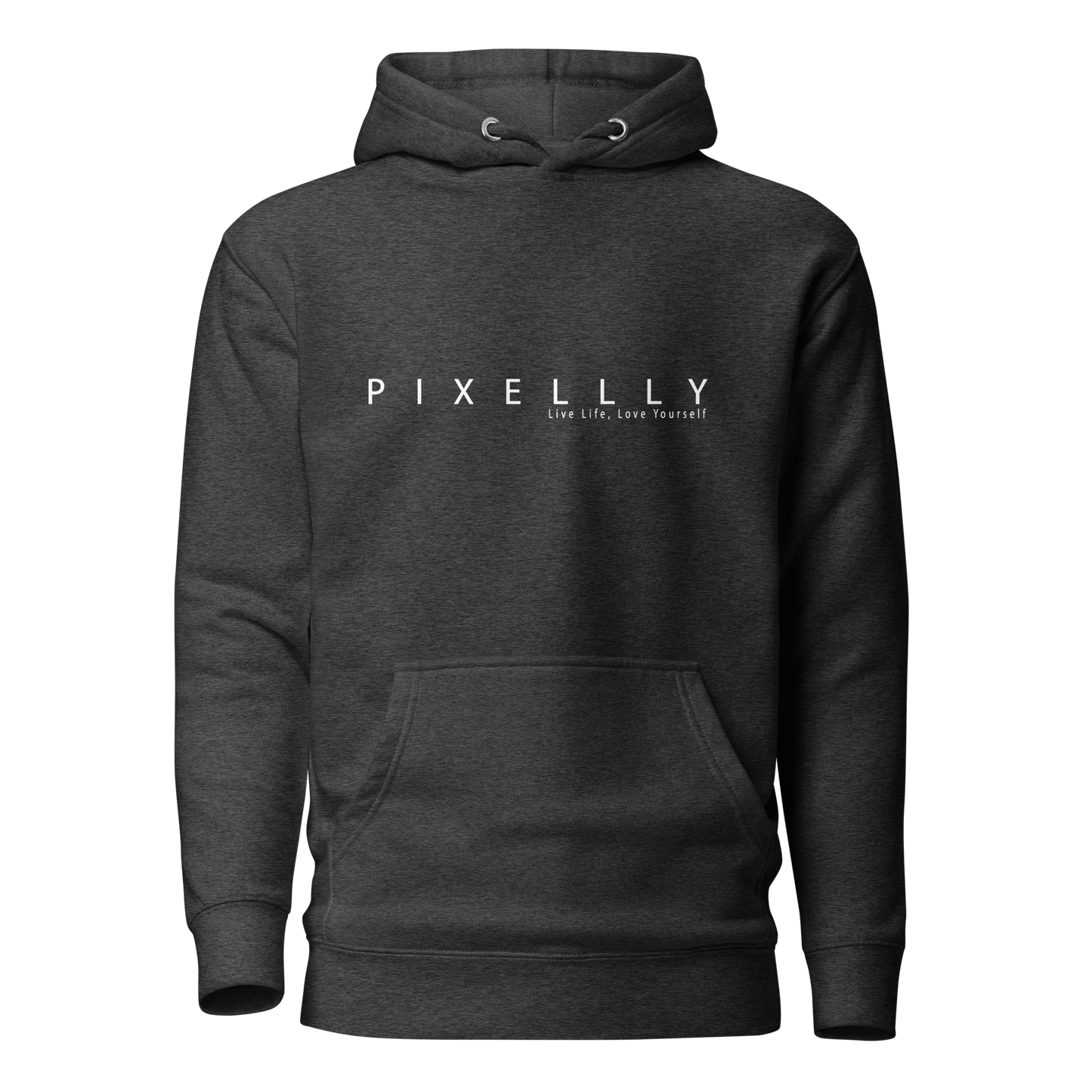Mens Pixellly Hoodie - Live Life, Love Yourself
