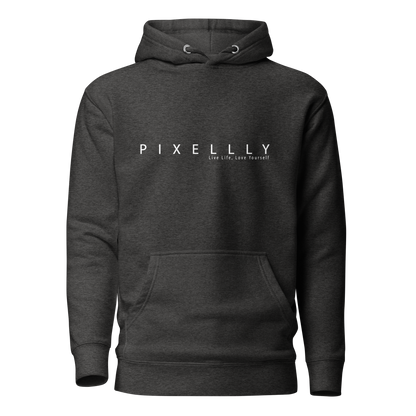 Mens Pixellly Hoodie - Live Life, Love Yourself