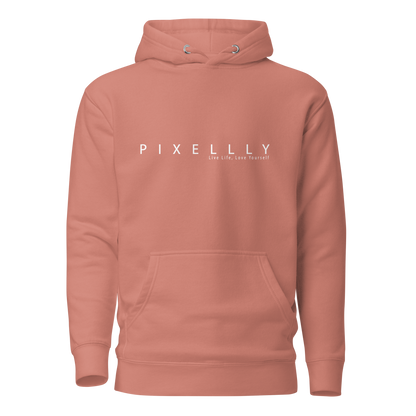 Mens Pixellly Hoodie - Live Life, Love Yourself
