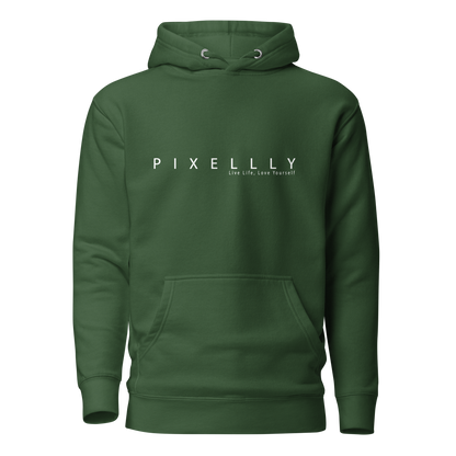 Mens Pixellly Hoodie - Live Life, Love Yourself