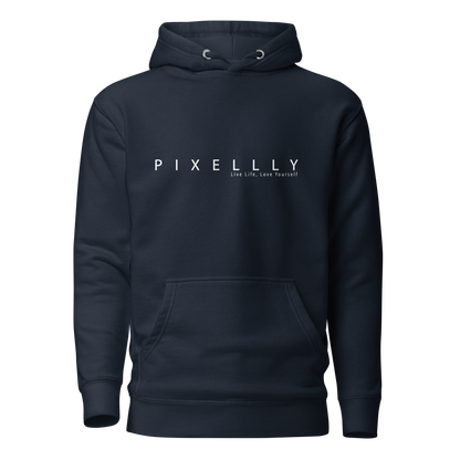 Mens Pixellly Hoodie - Live Life, Love Yourself