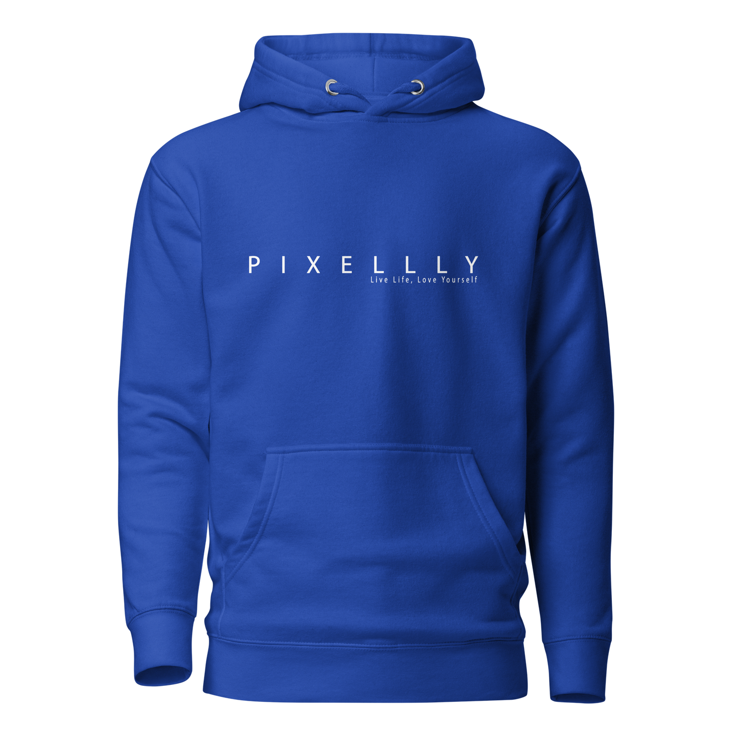 Mens Pixellly Hoodie - Live Life, Love Yourself