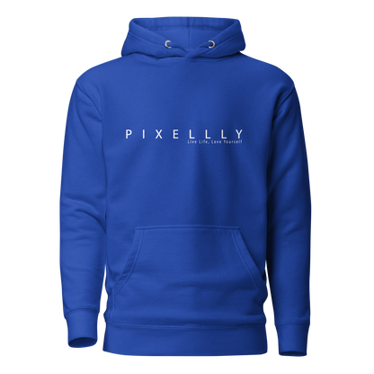 Mens Pixellly Hoodie - Live Life, Love Yourself