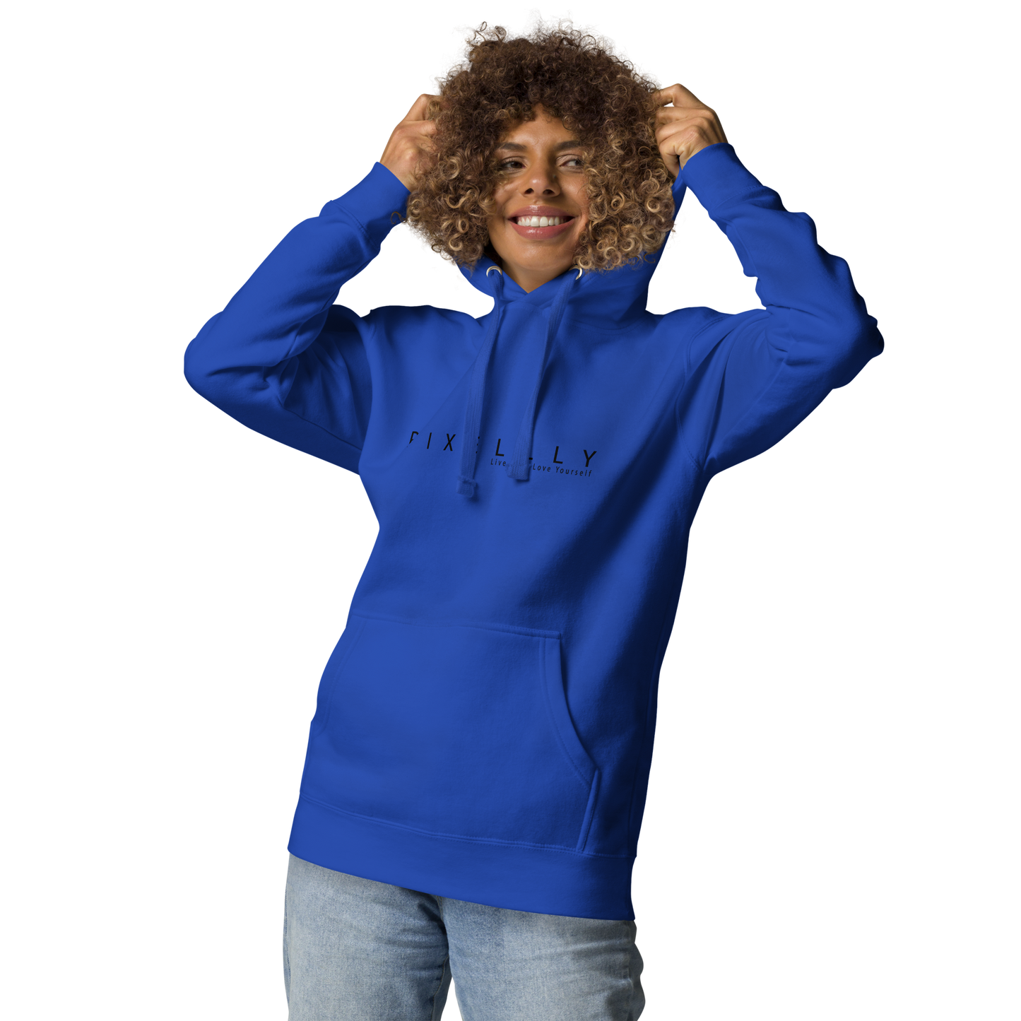 Women's Pixellly Hoodie - Live Life, Love Yourself