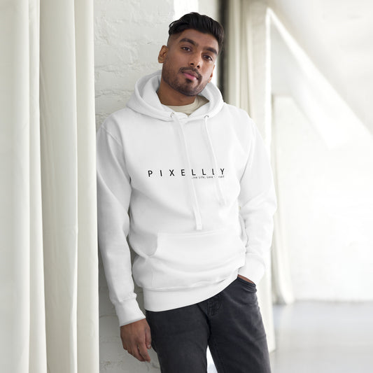 Mens Pixellly Hoodie - Live Life, Love Yourself