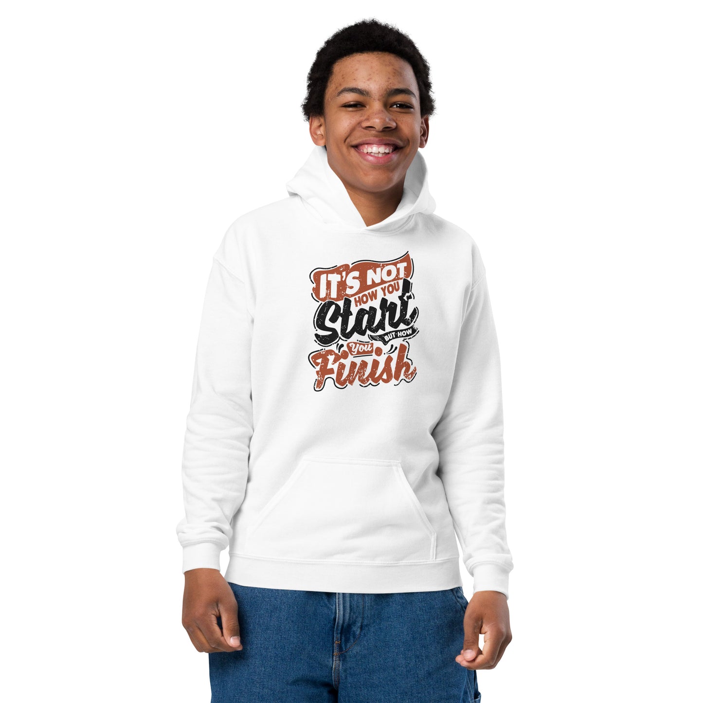 Boys It’s Not How You Start Hoodie