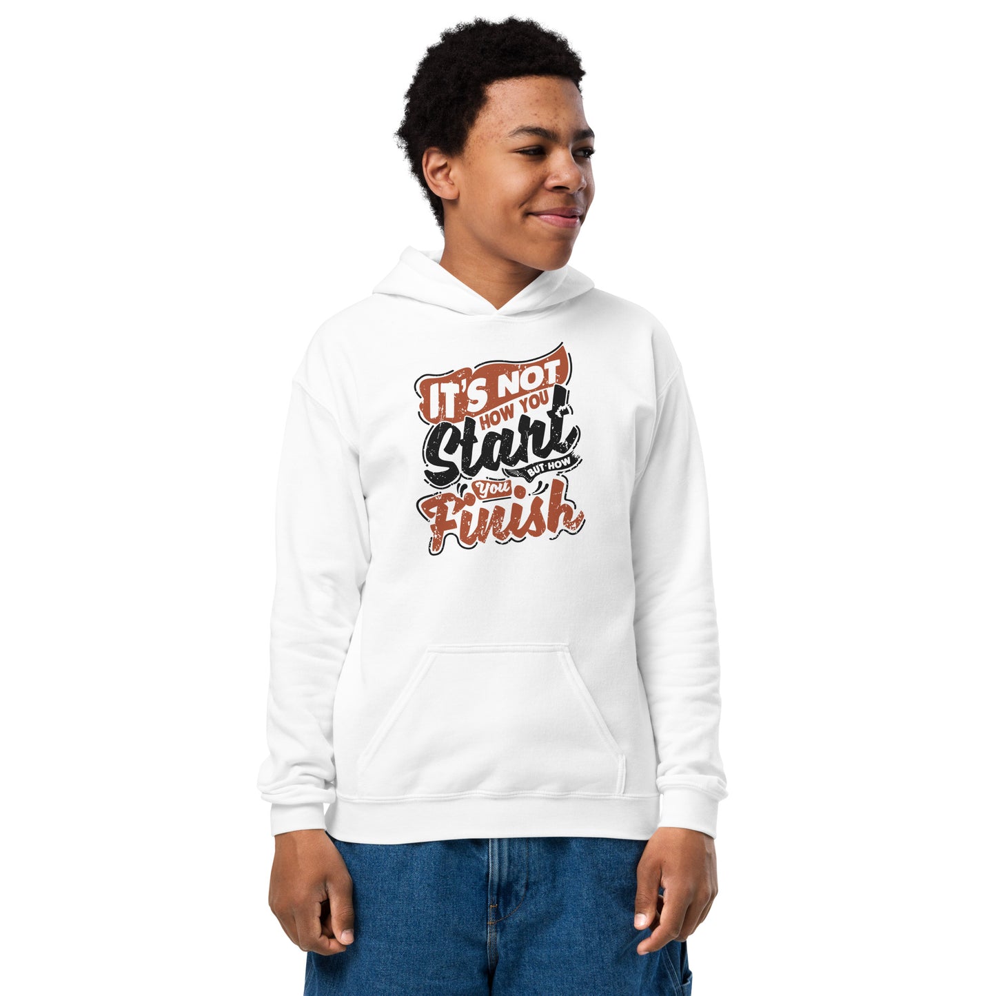Boys It’s Not How You Start Hoodie