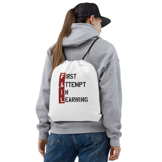 FAIL Drawstring Bag - Pixellly ANZ