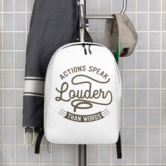 Action Speaks Louder Than Words Backpack - Pixellly ANZ