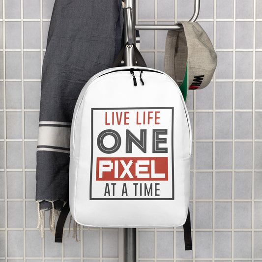 Live Life One Pixel At A Time Backpack - Pixellly ANZ