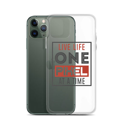 Clear Case for iPhone® - Live Life One Pixel At A Time - Pixellly ANZ
