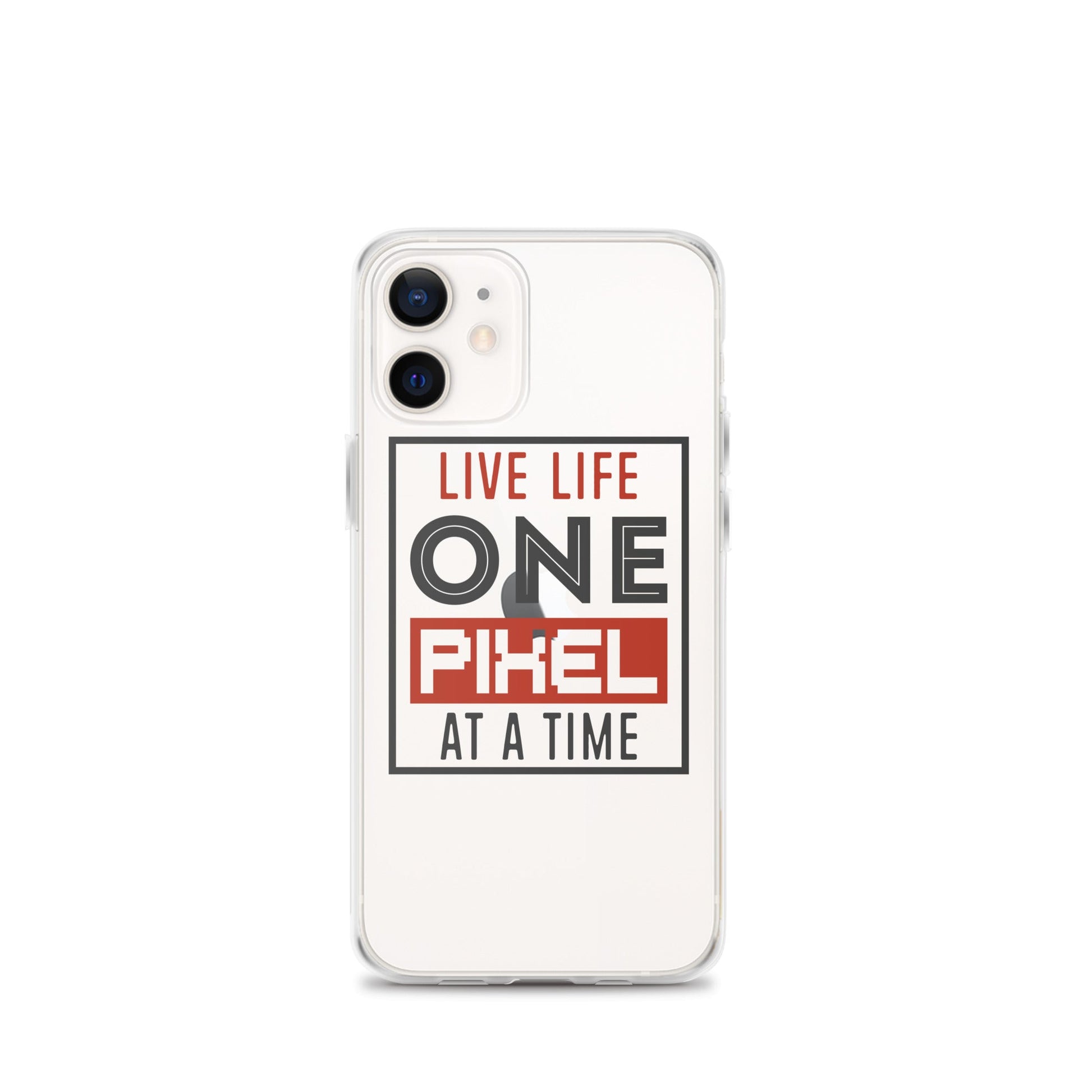 Clear Case for iPhone® - Live Life One Pixel At A Time - Pixellly ANZ