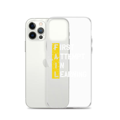 Clear Case for iPhone® - FAIL - BLACK PHONE - Pixellly ANZ