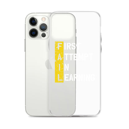 Clear Case for iPhone® - FAIL - BLACK PHONE - Pixellly ANZ