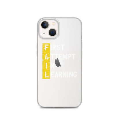 Clear Case for iPhone® - FAIL - BLACK PHONE - Pixellly ANZ