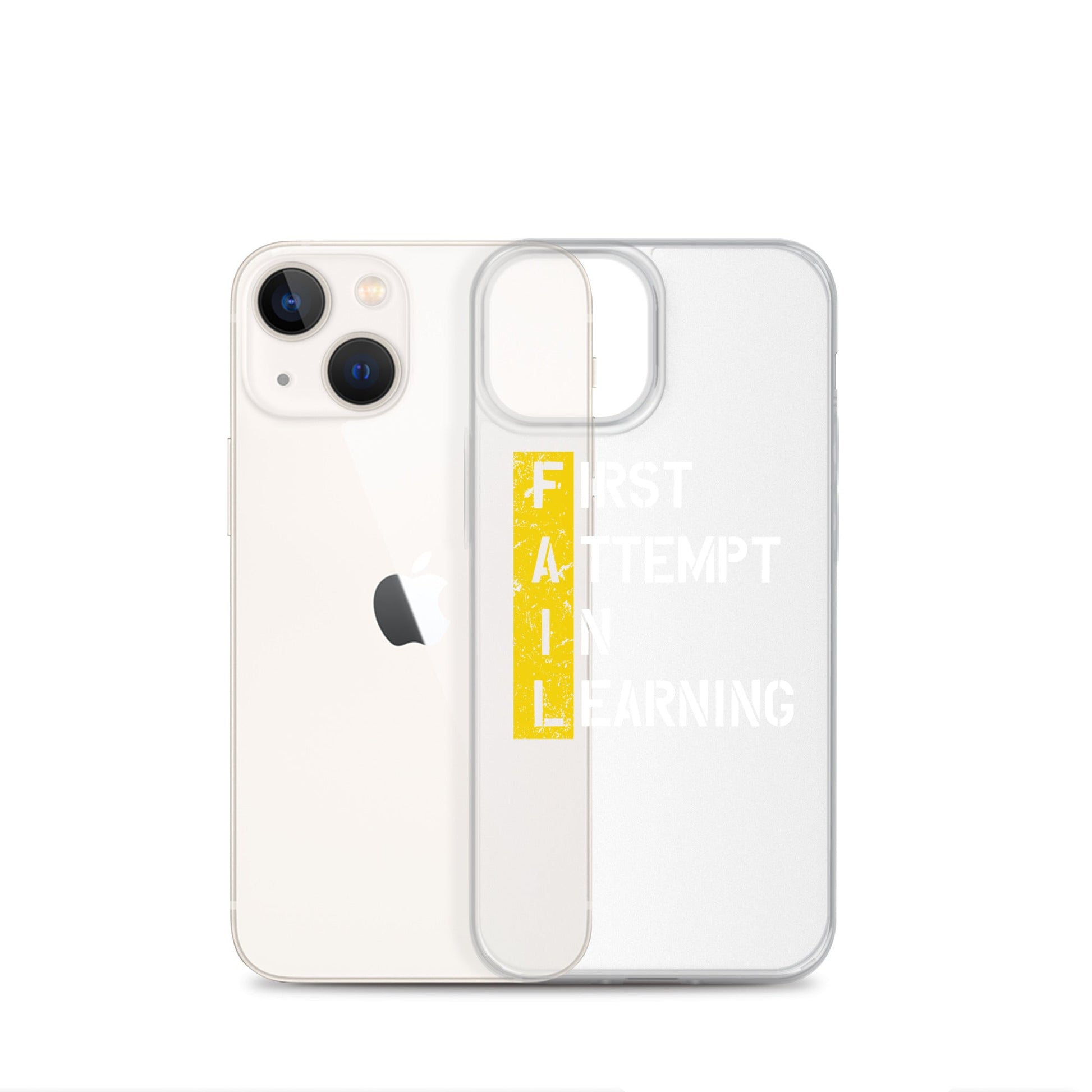 Clear Case for iPhone® - FAIL - BLACK PHONE - Pixellly ANZ