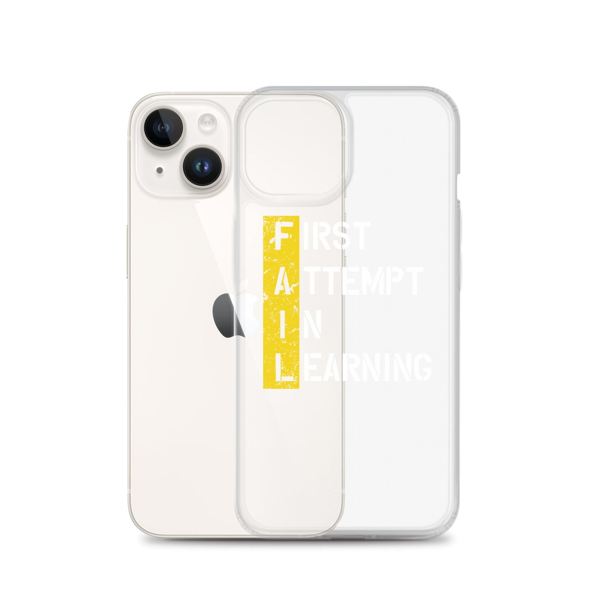 Clear Case for iPhone® - FAIL - BLACK PHONE - Pixellly ANZ