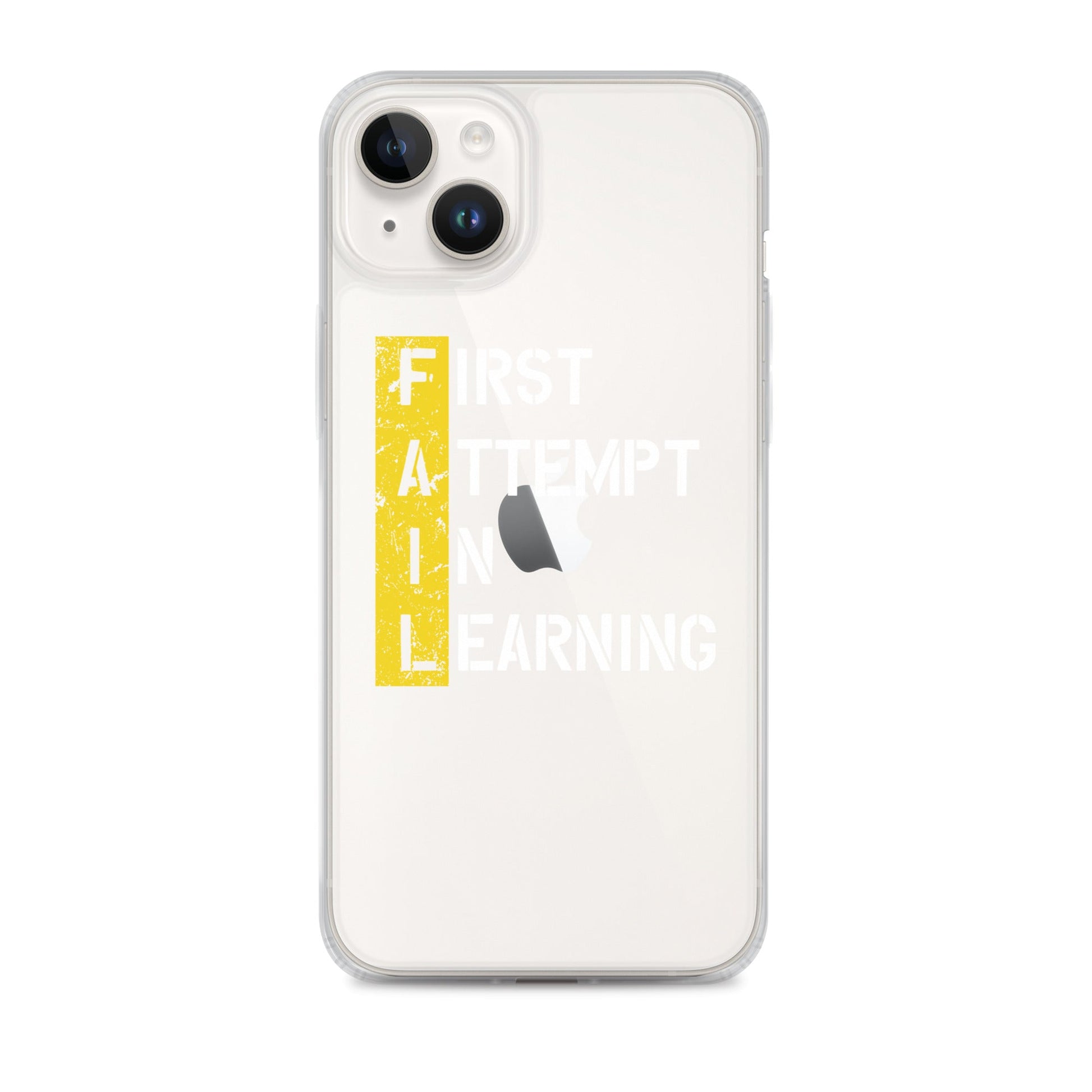 Clear Case for iPhone® - FAIL - BLACK PHONE - Pixellly ANZ