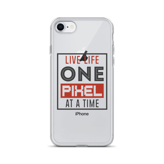 Clear Case for iPhone® - Live Life One Pixel At A Time - Pixellly ANZ