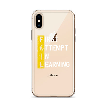 Clear Case for iPhone® - FAIL - BLACK PHONE - Pixellly ANZ