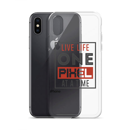 Clear Case for iPhone® - Live Life One Pixel At A Time - Pixellly ANZ