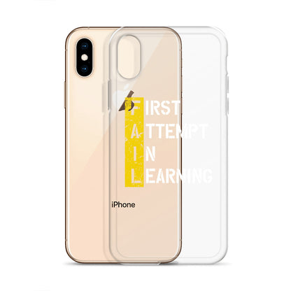 Clear Case for iPhone® - FAIL - BLACK PHONE - Pixellly ANZ