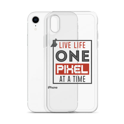 Clear Case for iPhone® - Live Life One Pixel At A Time - Pixellly ANZ