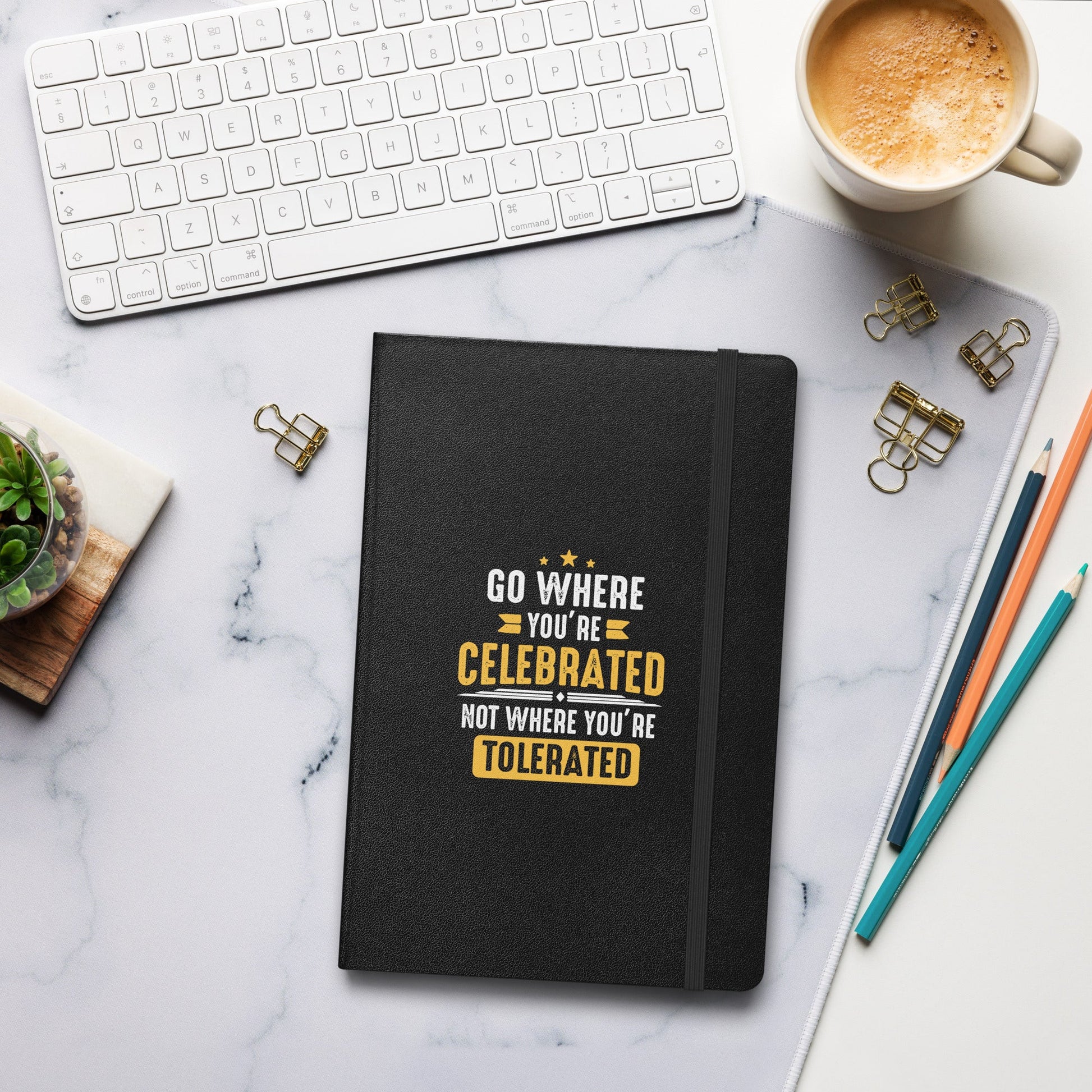 Hardcover Journal - Go Where You Celebrated - Pixellly ANZ
