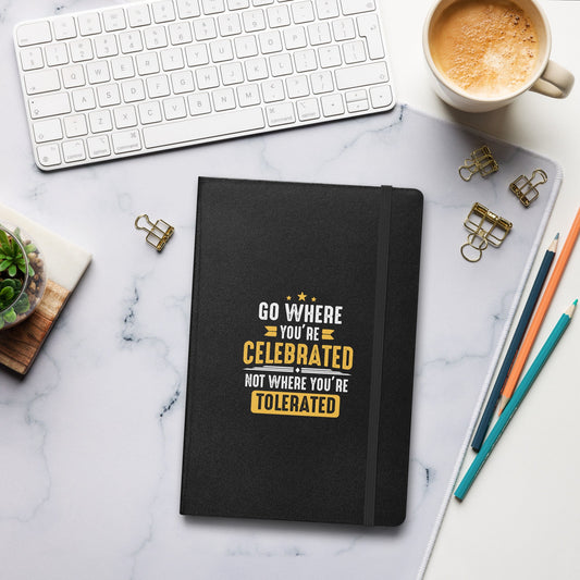 Hardcover Journal - Go Where You Celebrated - Pixellly ANZ