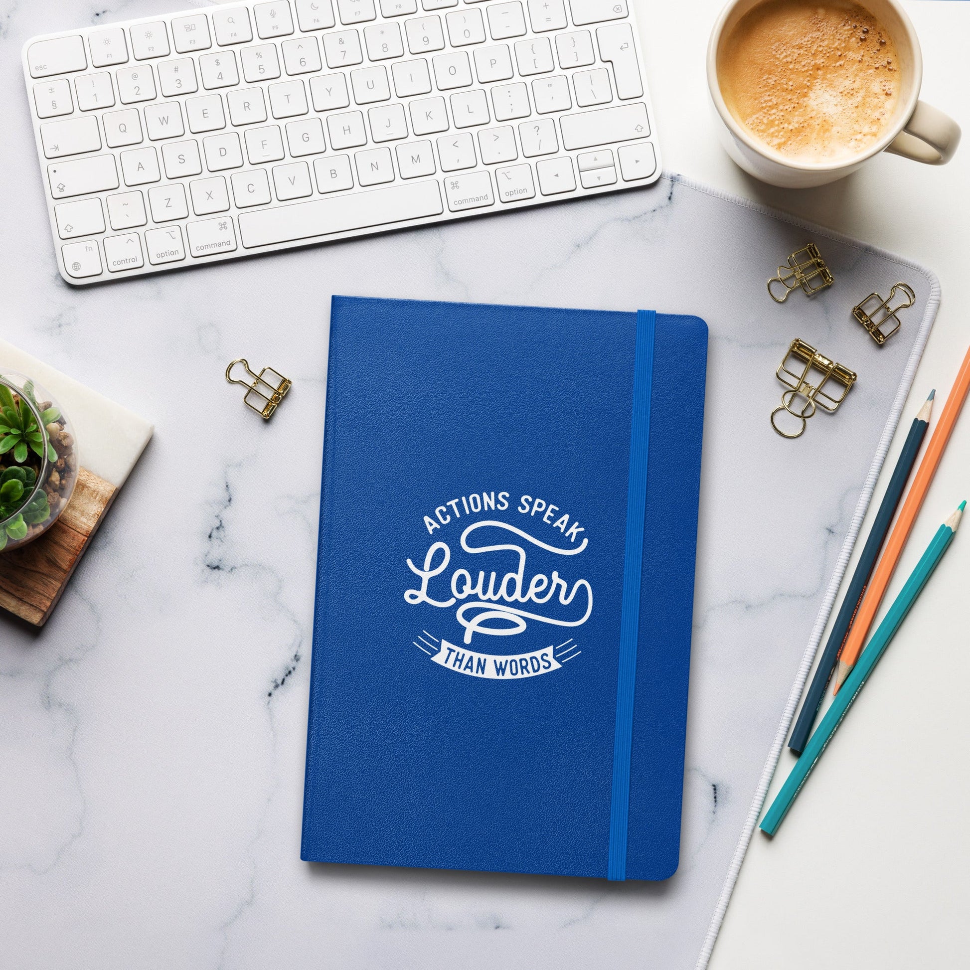 Hardcover Journal - Actions Speak Louder Than Words - Pixellly ANZ