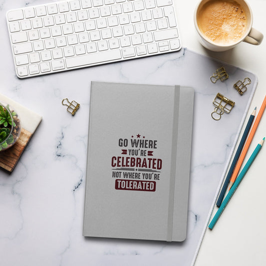 Hardcover Journal - Go Where You Celebrated - Pixellly ANZ