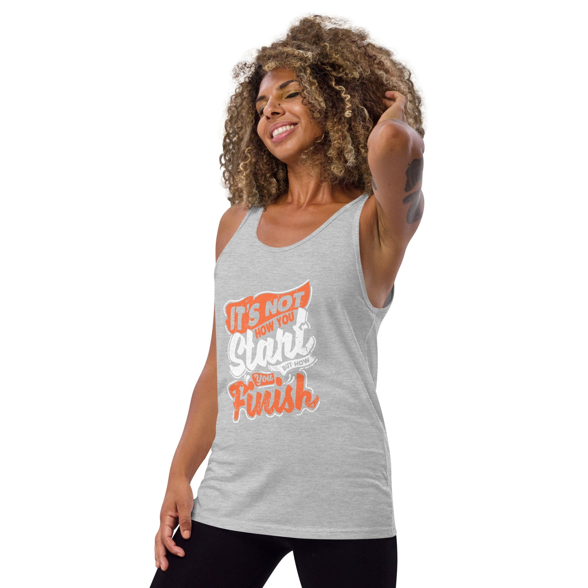 Women's It's Not How you Start But How you Finish Tank Top - Pixellly ANZ