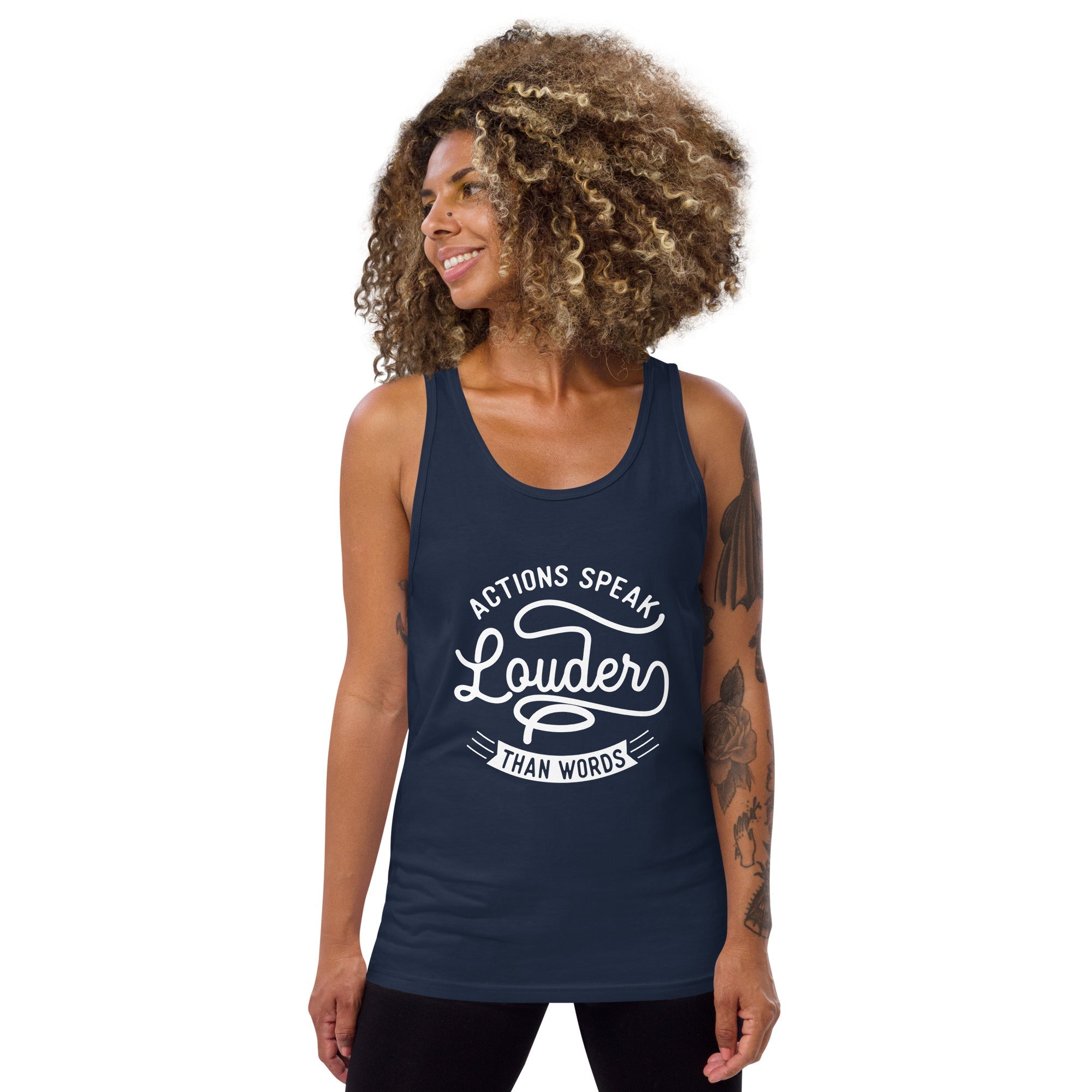 トップス words graphics tunk top 1506990042604|W＇S グラフィック タンクトップ BL