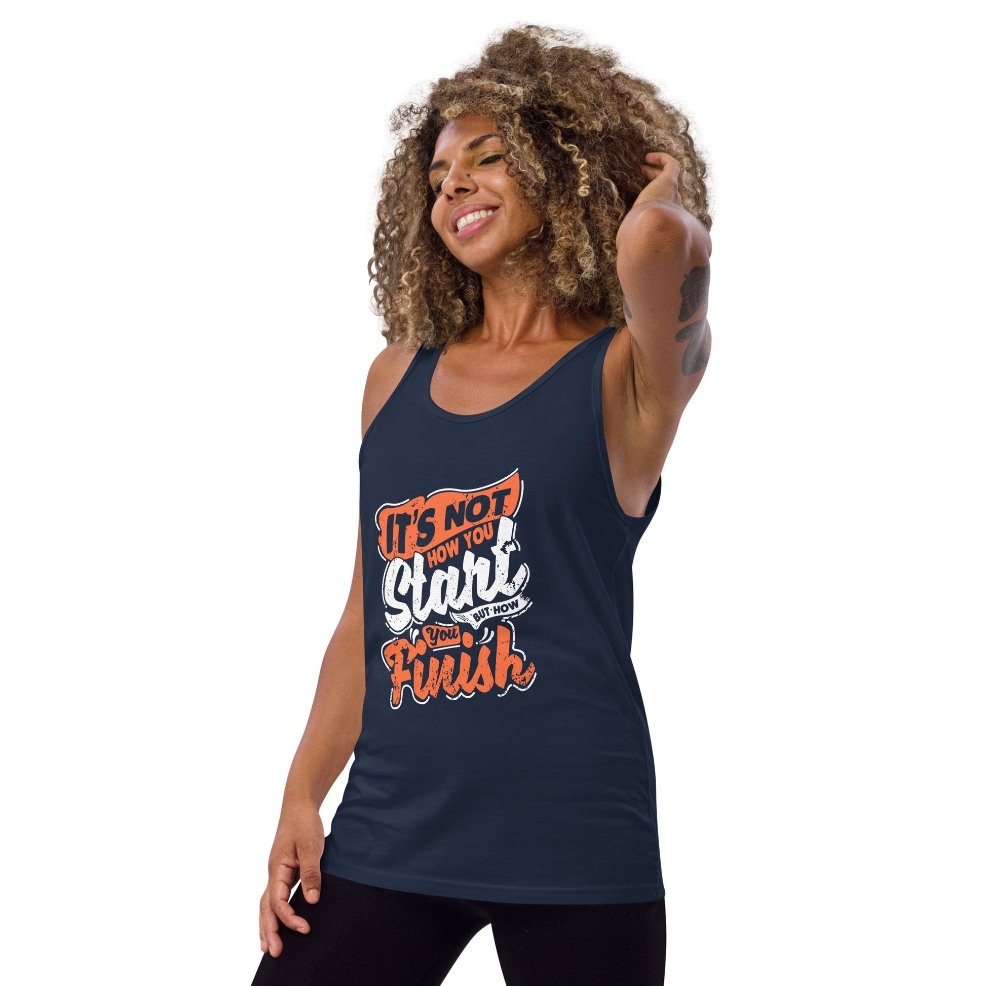 Women's It's Not How you Start But How you Finish Tank Top - Pixellly ANZ